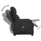 fauteuil massant cuir noir