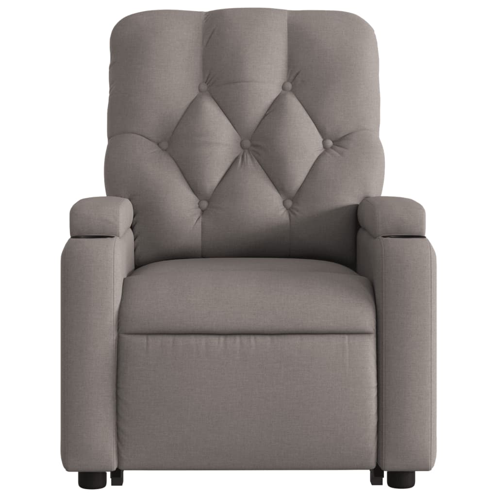 Fauteuil Relax Tissu Gris Électrique