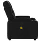 Fauteuil Relax Manuel Noir